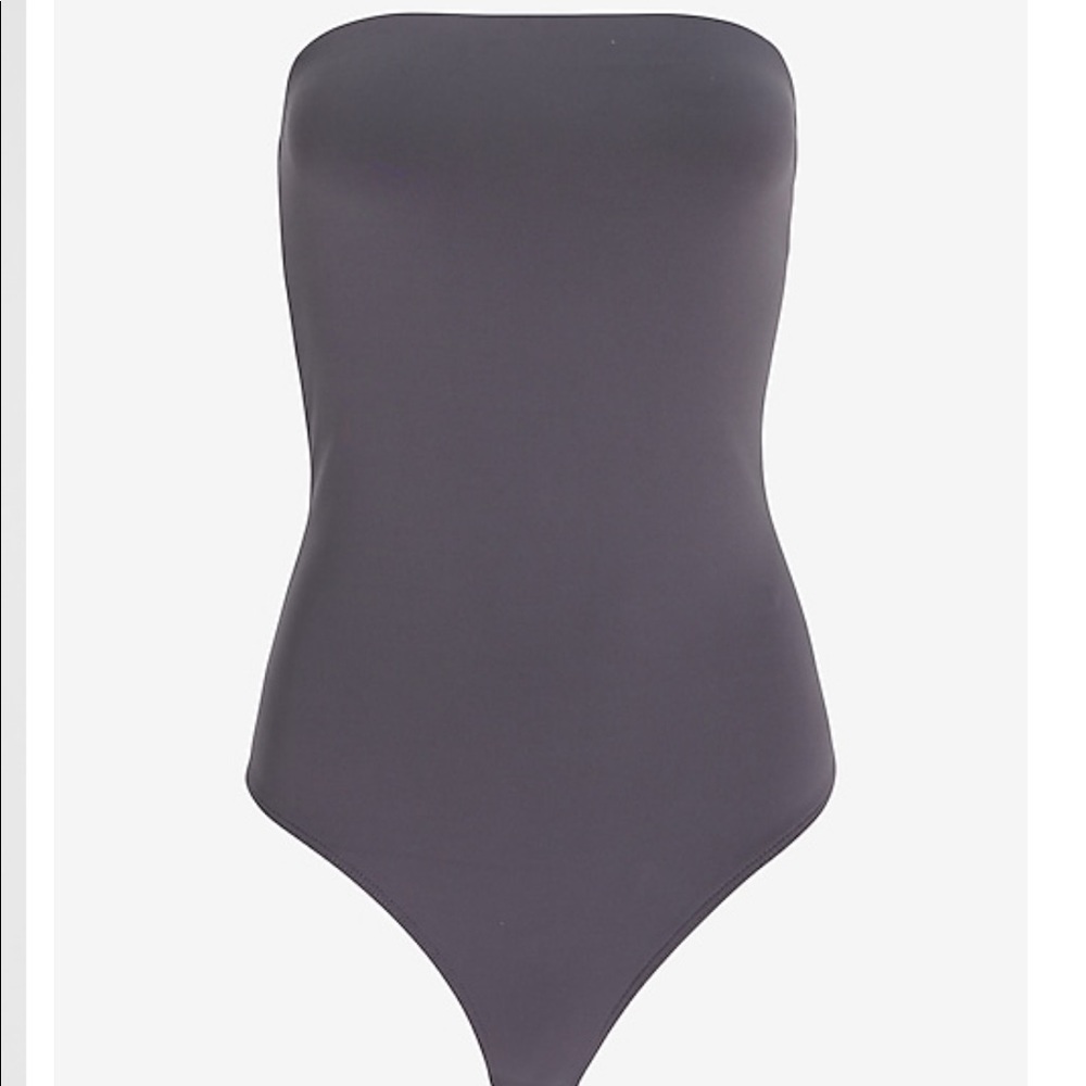 EXPRESS Body Contour Tube Top Thong Bodysuit Small